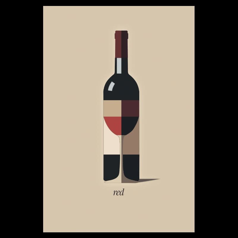 Red Wein Design minimalistisch modern