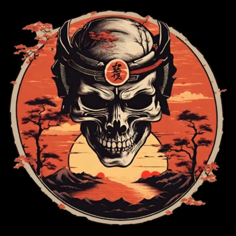 Skull Samurai sunset