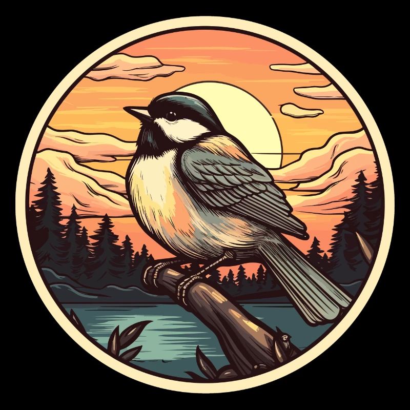 Chickadee bird