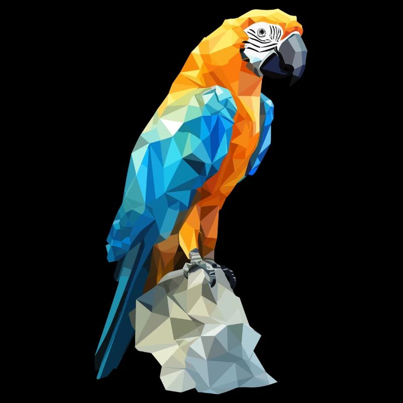 Ara bleu-or