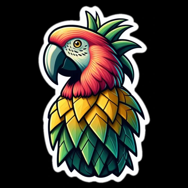 Ananas-Papagei