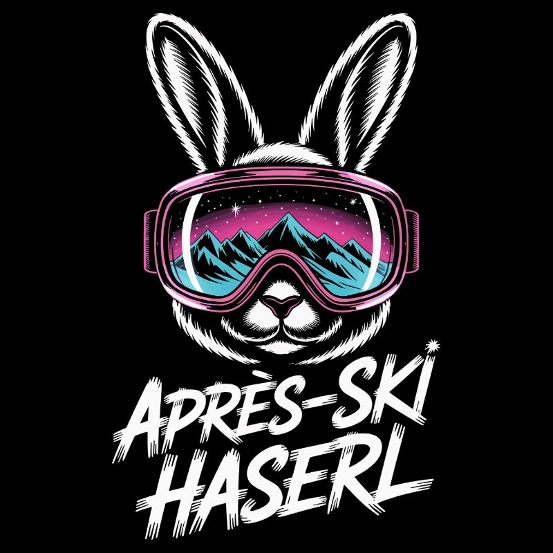 Après-ski bunny hut fun Skier ski bunny