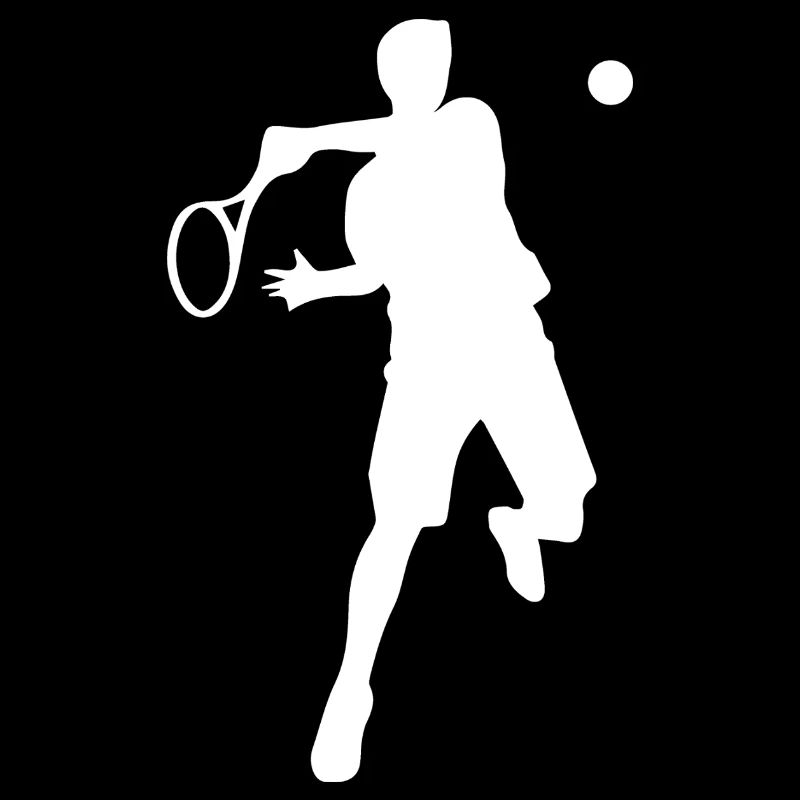 Tennis Player Backhand Silhouette Minimalist