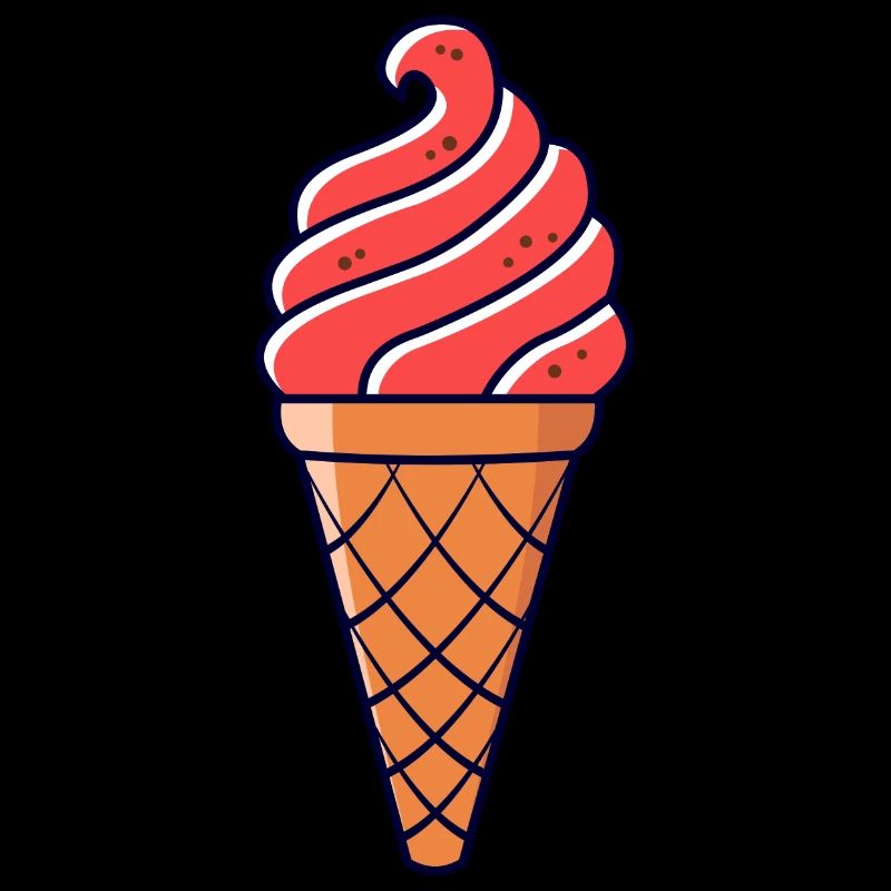 CRÈME GLACÉE DE GLACE À GAUFRES IDÉE CADEAU