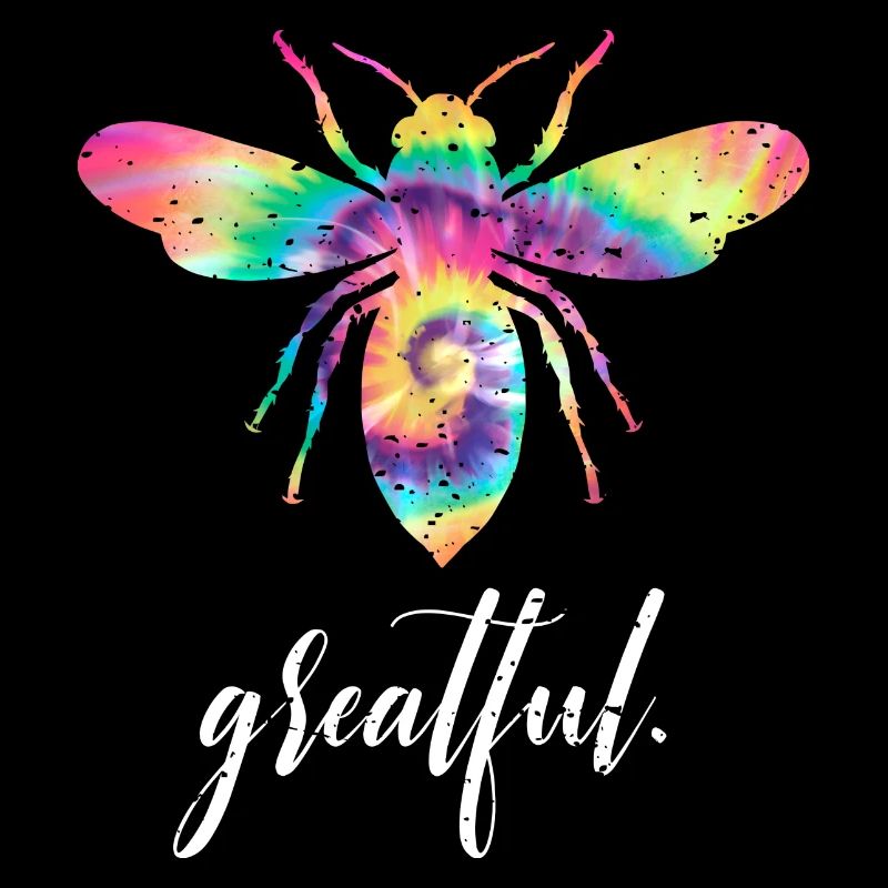Tie Dye Bee Greatful Biene Be Greatful