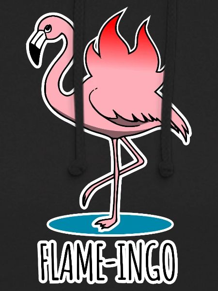 Flame-Ingo - ein flammender Flamingo