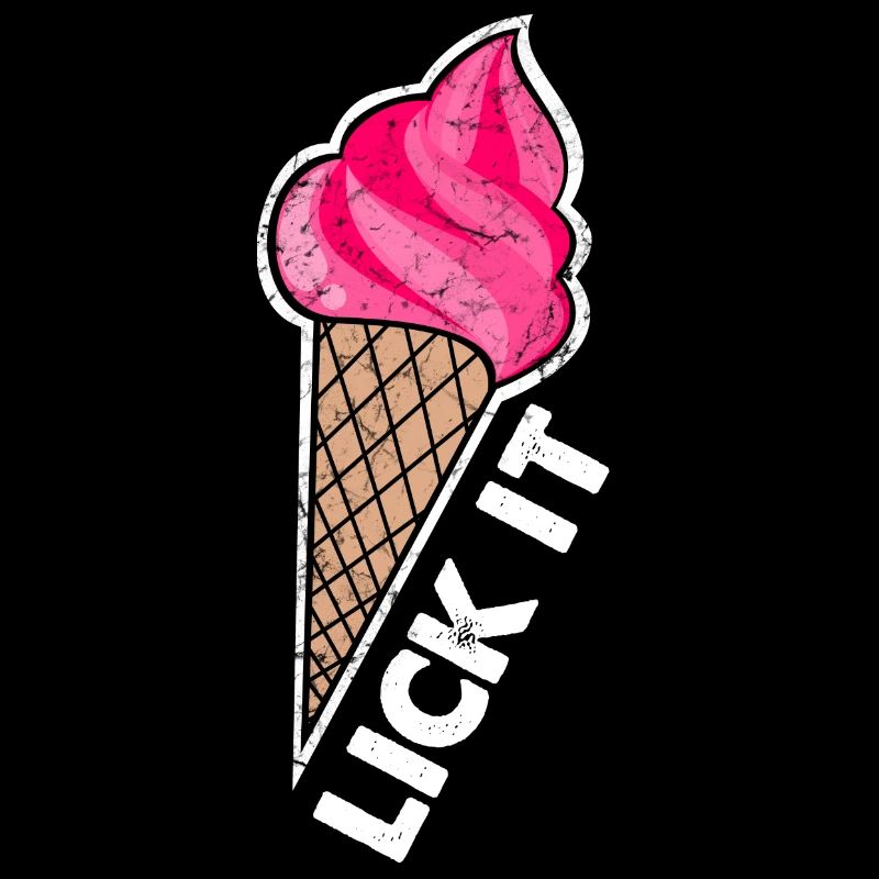 Lick it / Eistüte / Eiscreme / Sonne Sommer-Shirt