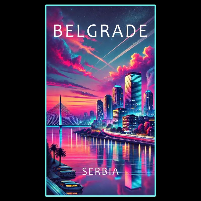 Conception de la ville de Belgrade en Serbie