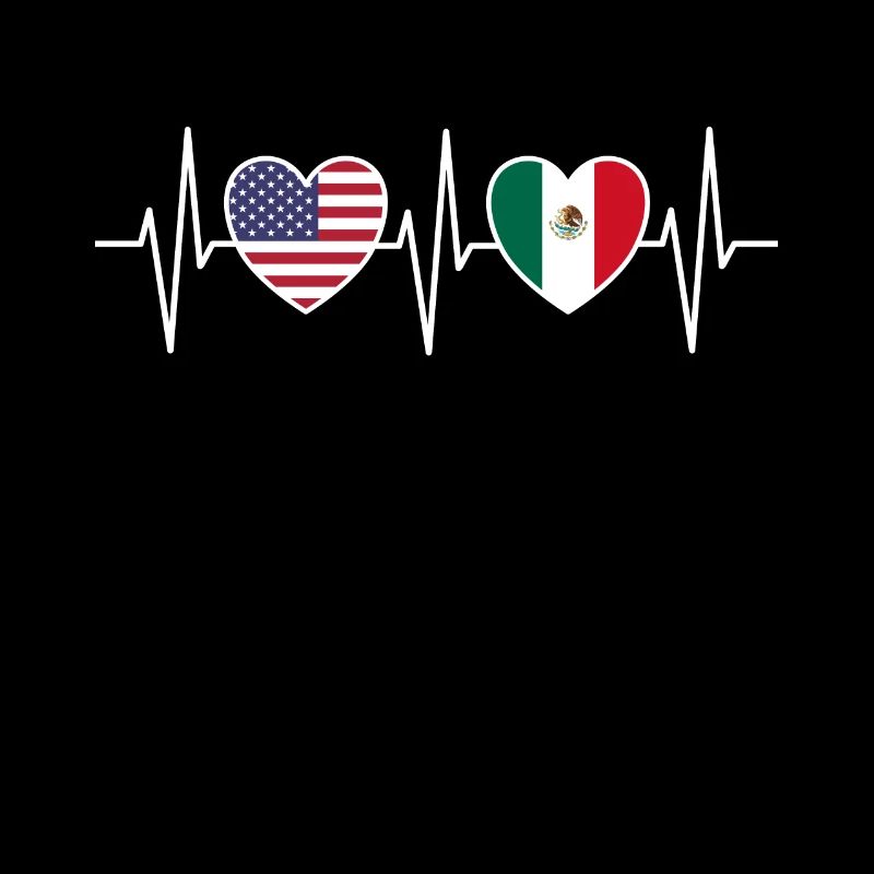 Drapeau des États-Unis et du Mexique Drapeaux mexicains