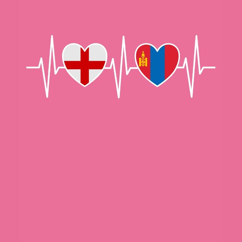 Drapeaux du drapeau mongol de l’Angleterre et de la Mongolie