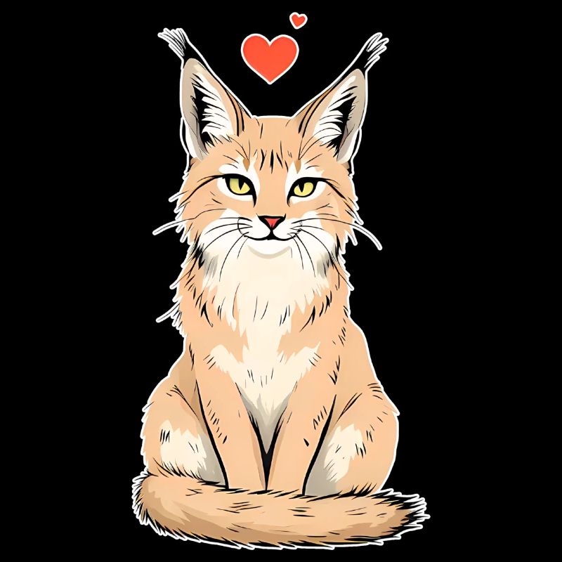 Lynx avec cœur – Sauvage et affectueux