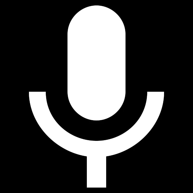 Microphone | Symbole | Blanc | idée cadeau