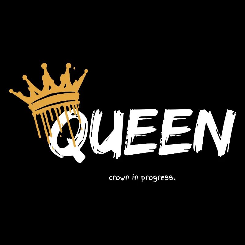 QUEEN, crown in progress.