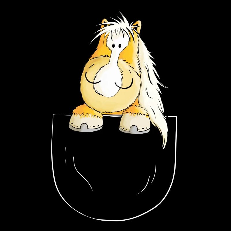 Haflinger In Der Brusttasche I Pferd Pocket