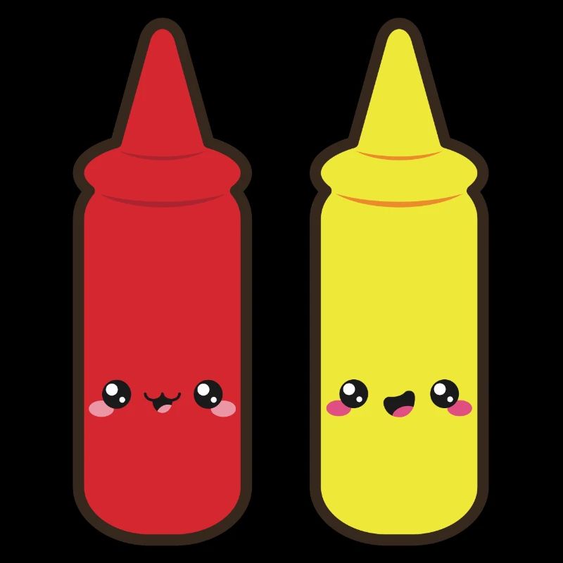 Ketchup et moutarde