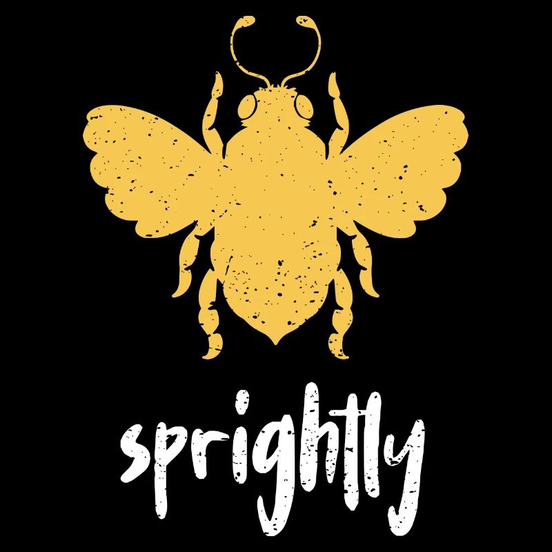 Yellow Bee Sprightly Bee Be Sprightly