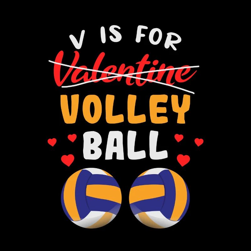 V Is For Volleyball Coach Player Love