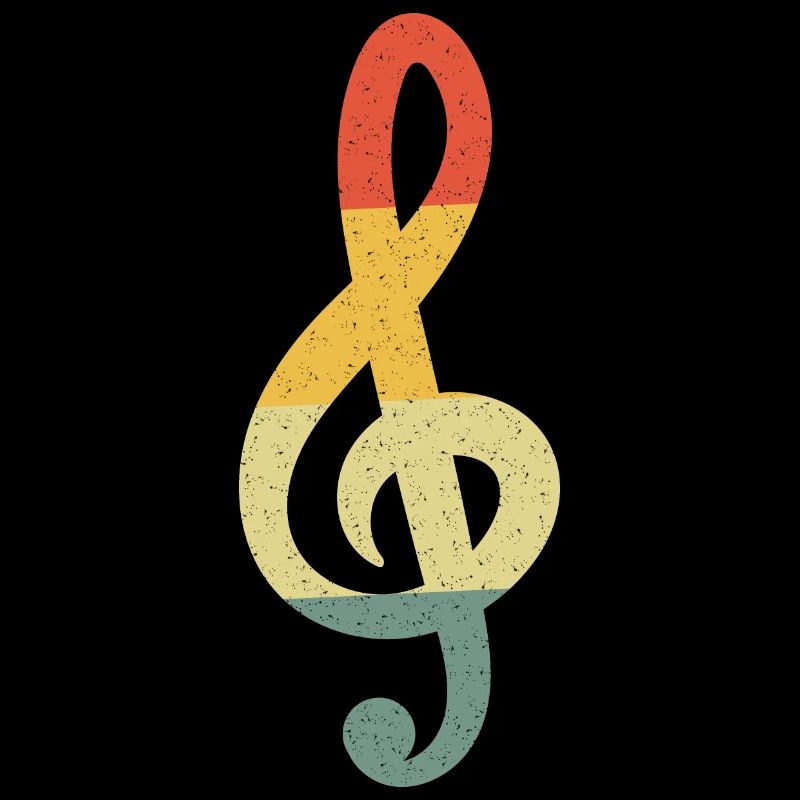 Clef de violon Vintage Retro