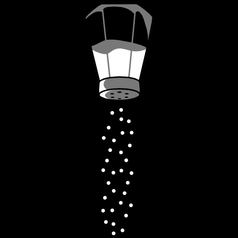Salt shaker salt rain