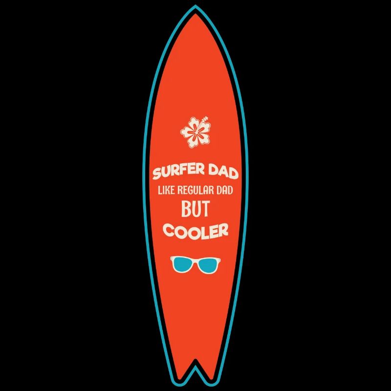 surfer dad like regular dad but cooler white