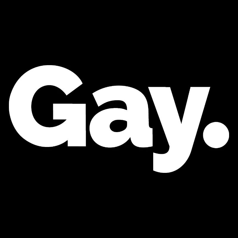 Gay. Pride Bold Typographic