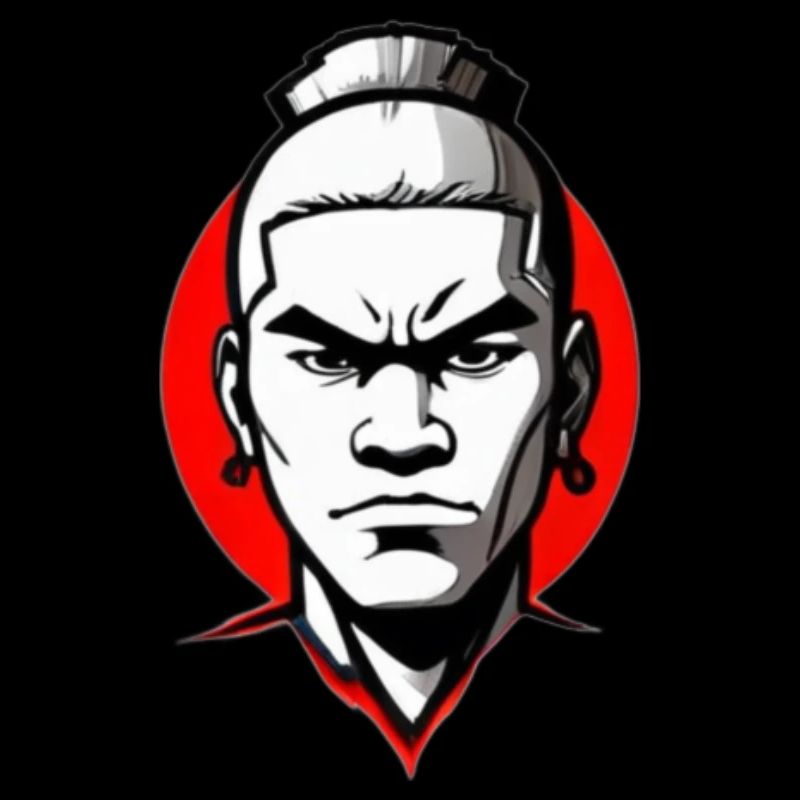 Wütender Samurai