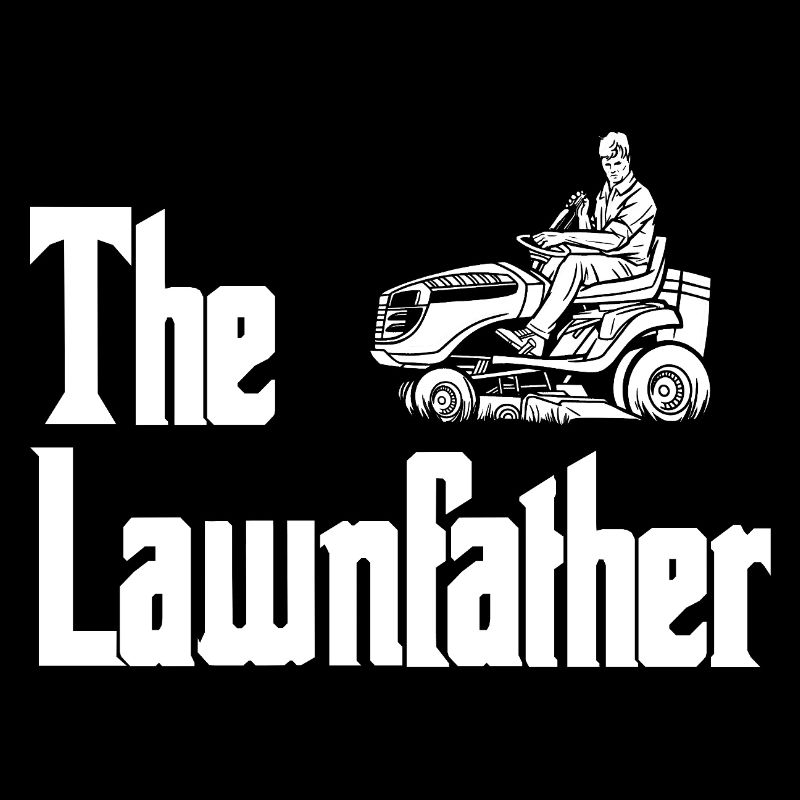 Graphisme de silhouette de tondeuse à gazon