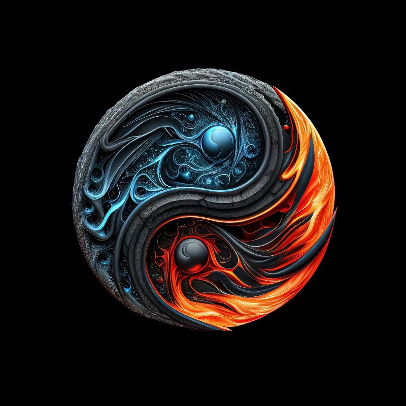 Ying Yang Feu et glace