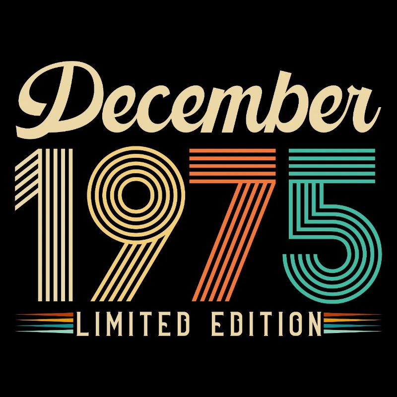 Dezember 1975 Retro Vintage Geburtstagsgeschenk