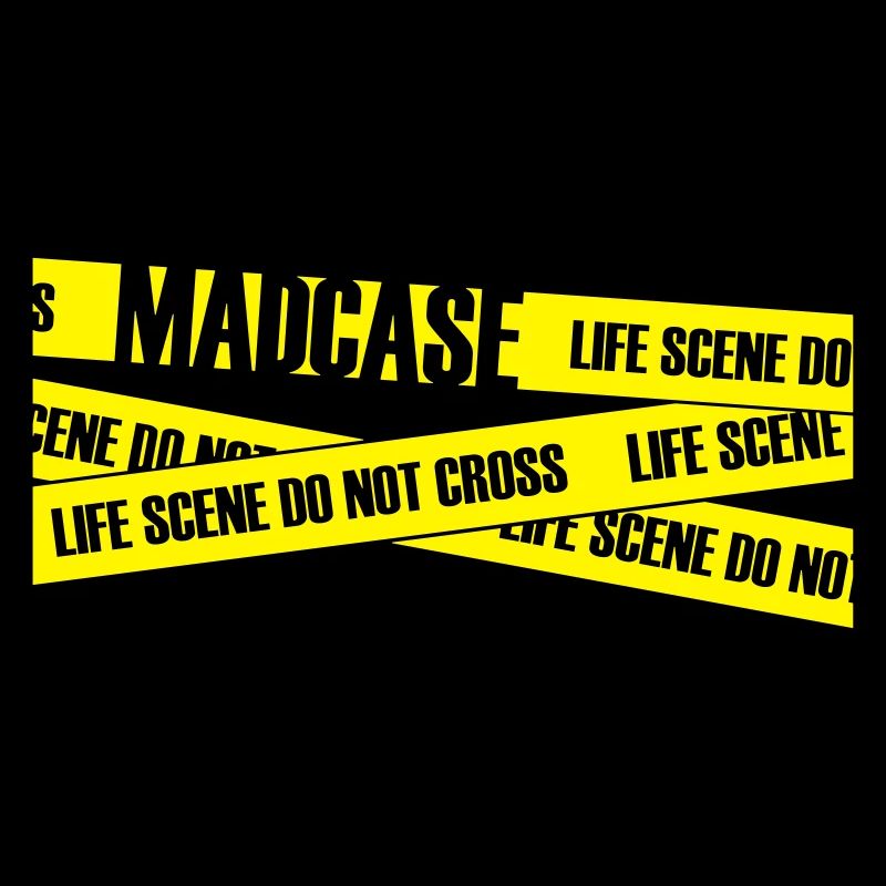 Madcase "ne pas traverser" jaune