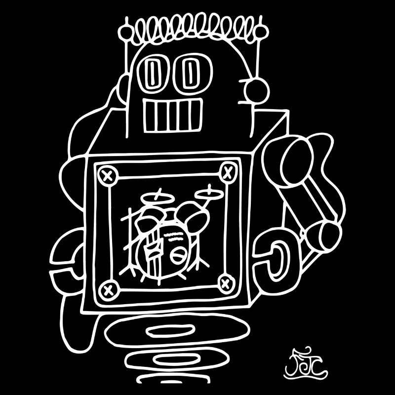 Finn Coles -Robot Light on Dark