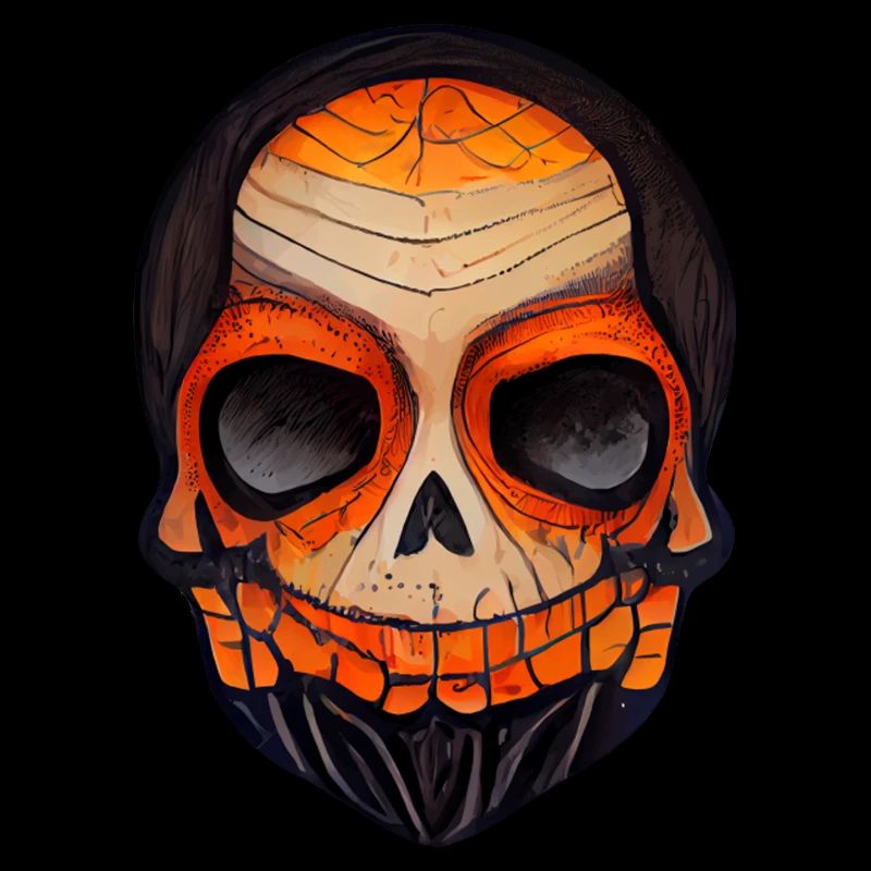 Orange skull