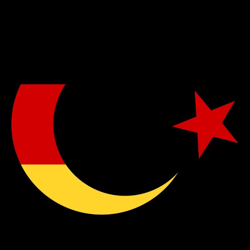 Drapeau allemand et turc