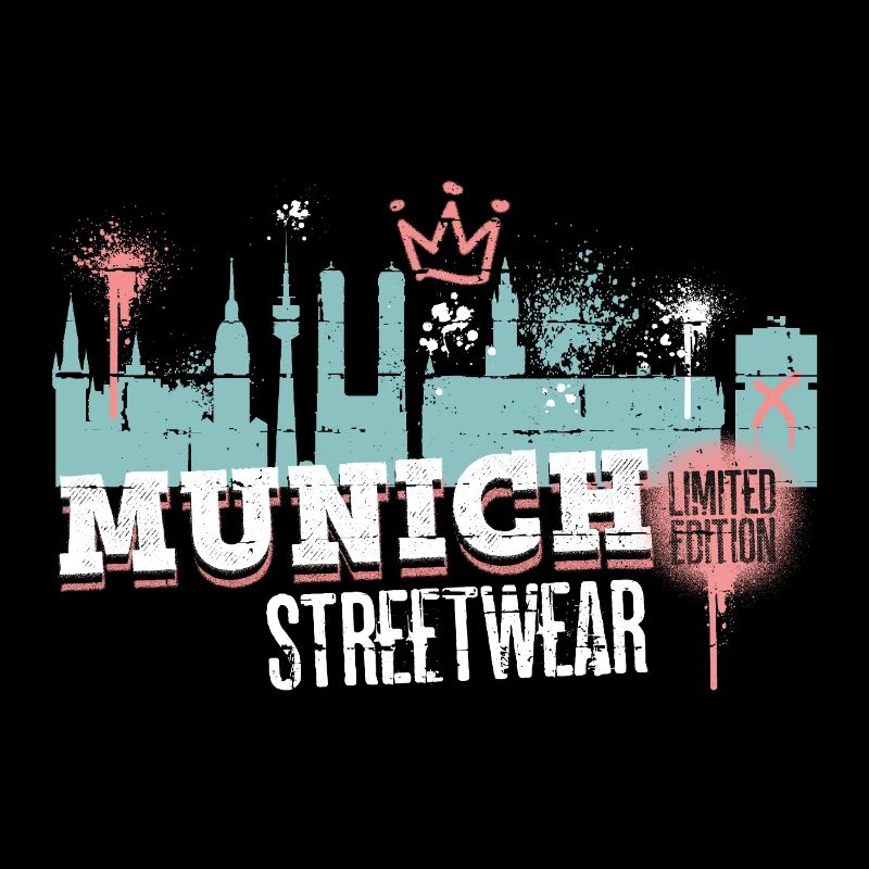 Munich Munich Skyline City Germany Graffiti