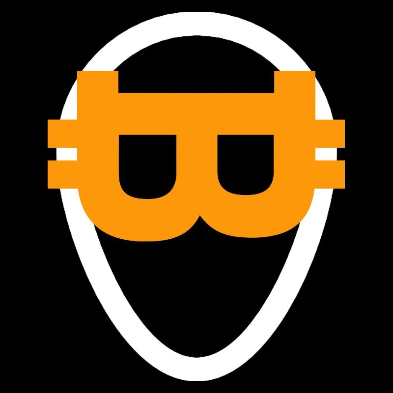 Bitcoinbrille BTC Brillenträger Superhero Style