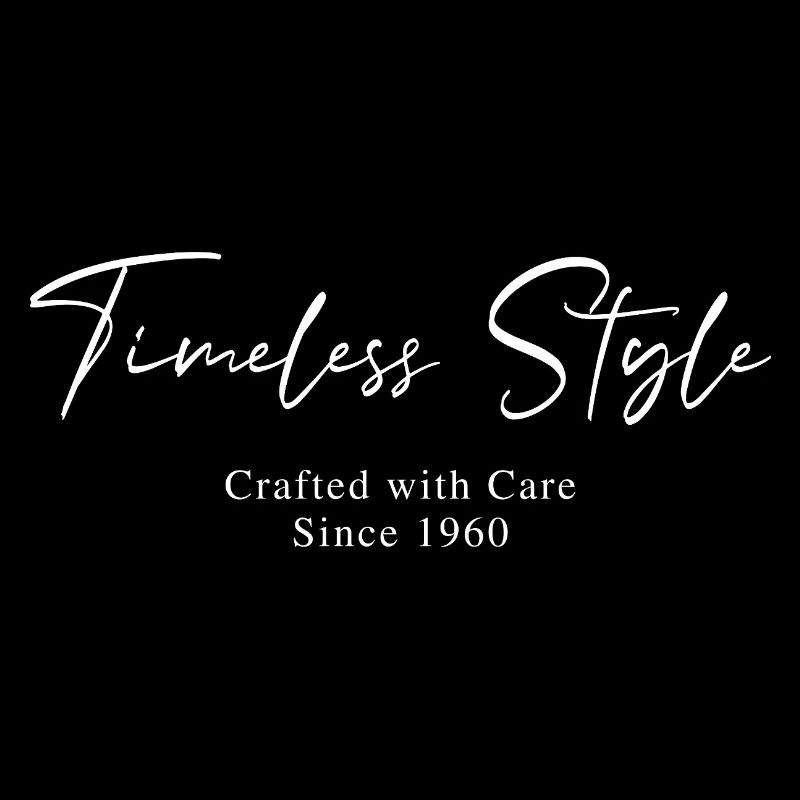 Style intemporel depuis 1960 Script Typographie