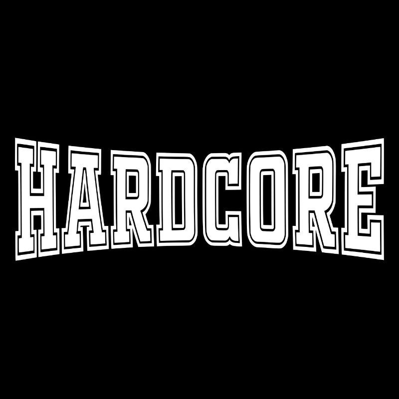 Hardcore Schriftzug