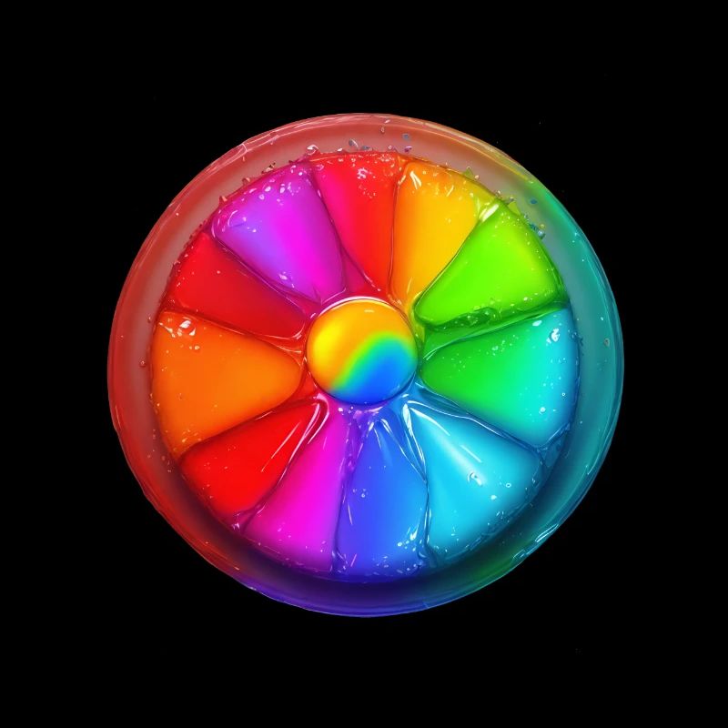 Farbe der Süßigkeitenscheibe