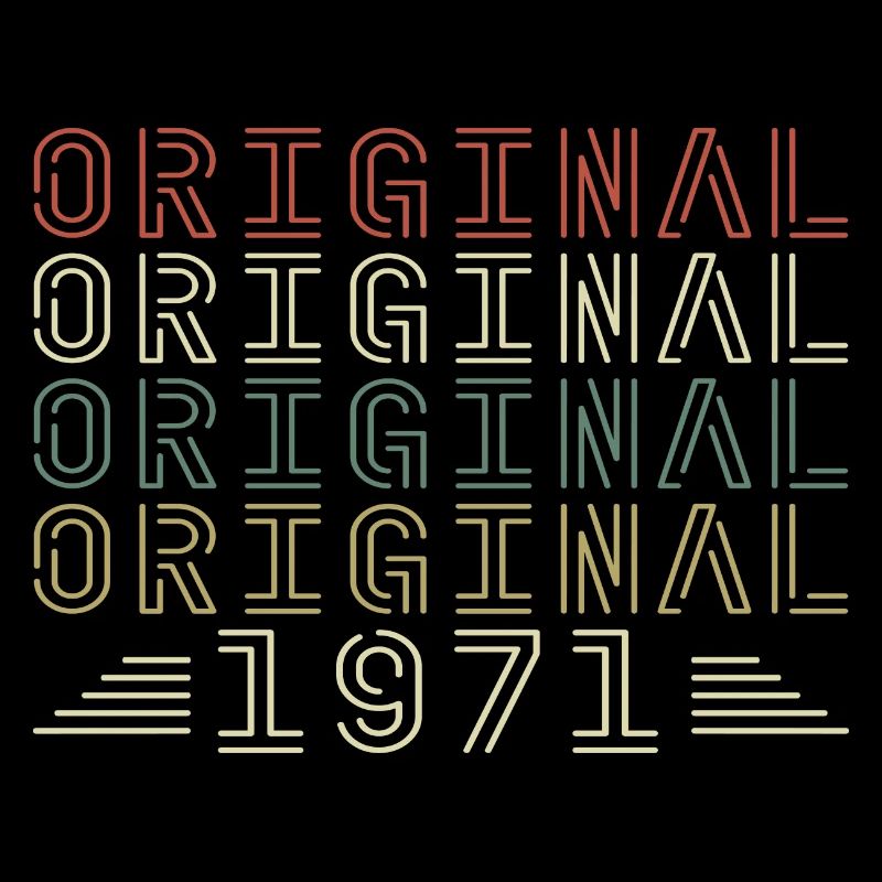 Original 1971 Vintage Retro Geburtstagsgeschenk