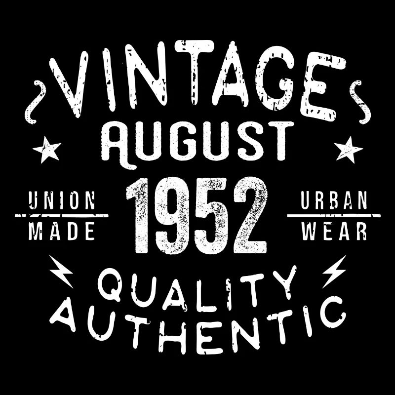August 1952 Geburtstagsgeschenk August 1952 Retro