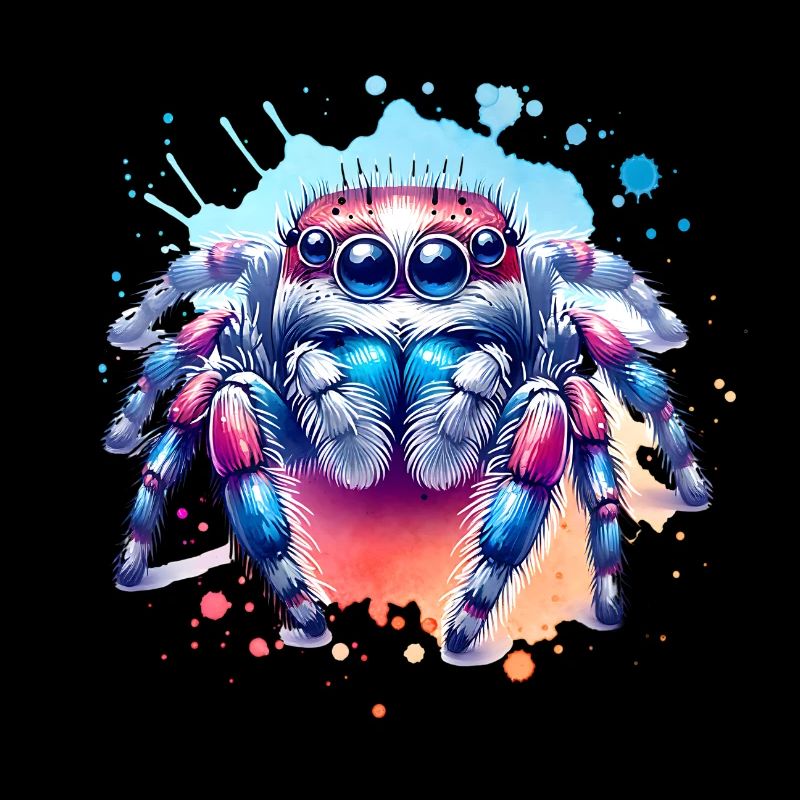 Mignonne petite araignée sauteuse