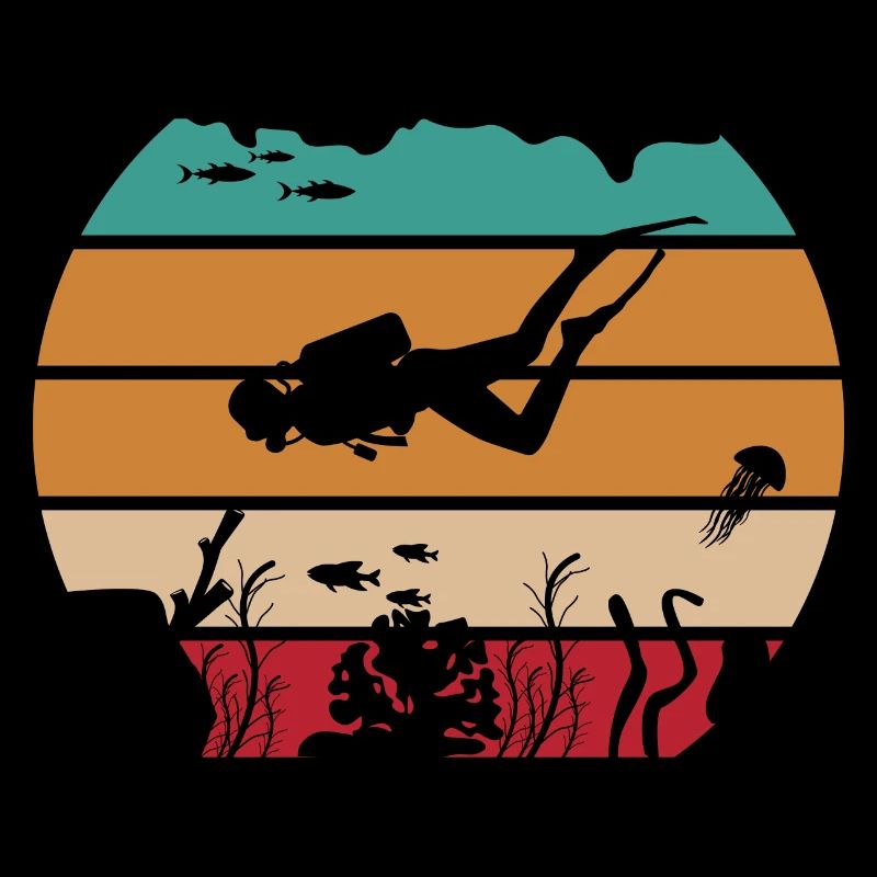 Plongée rétro de l’océan
