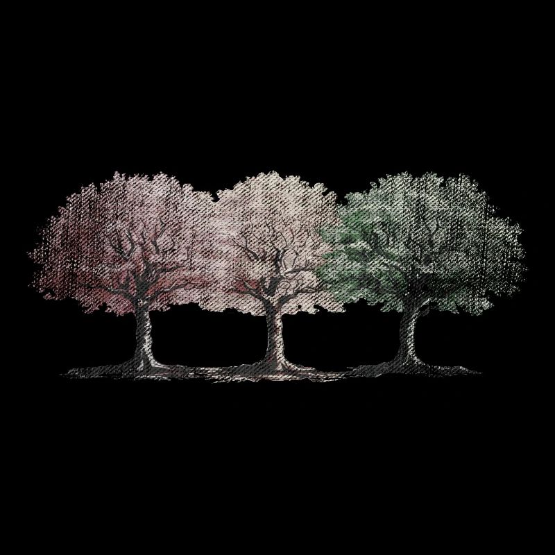 Bunte Bäume bunt Baum Wald