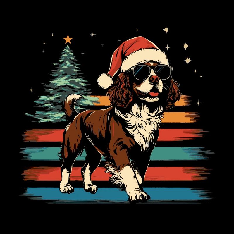 Chapeau de Noël Cavalier King Charles Spaniel