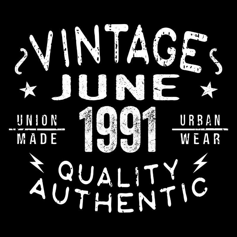 1991 Juni 1991 Jahrestag Juni 1991 Juni Geburtstag