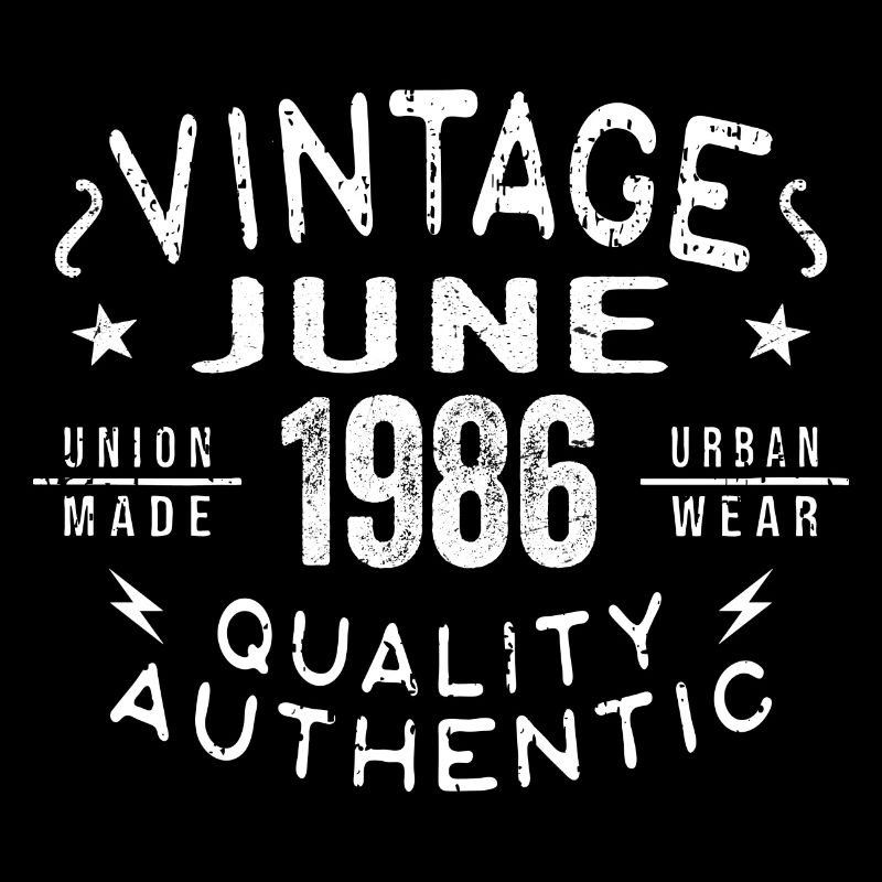 1986 Juni 1986 Jahrestag Juni 1986 Juni Geburtstag
