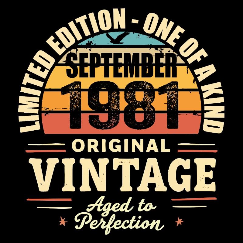 September 1981 Gift 1981 Vintage September 1981