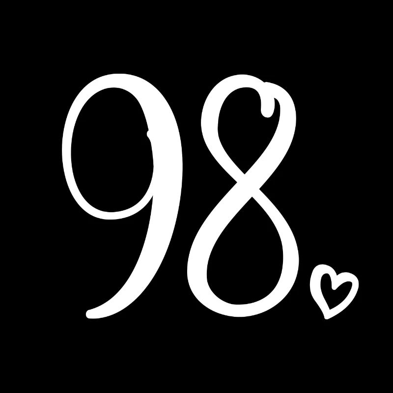 Mignon numéro 98, 98 ans, cadeau de 98e anniversaire