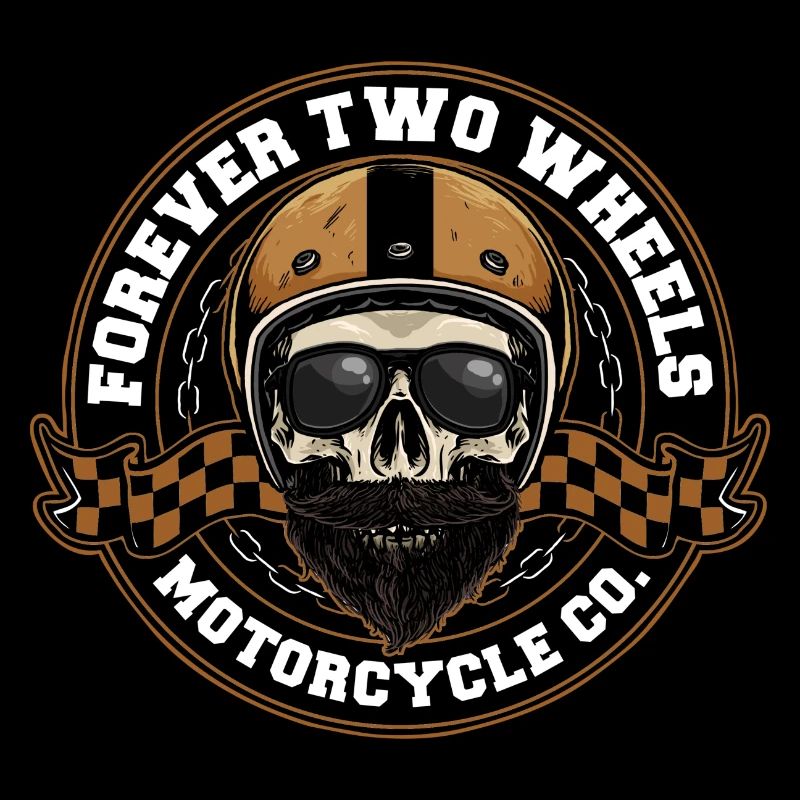 Forever Two Wheels Motorcycle I Biker Motorrad