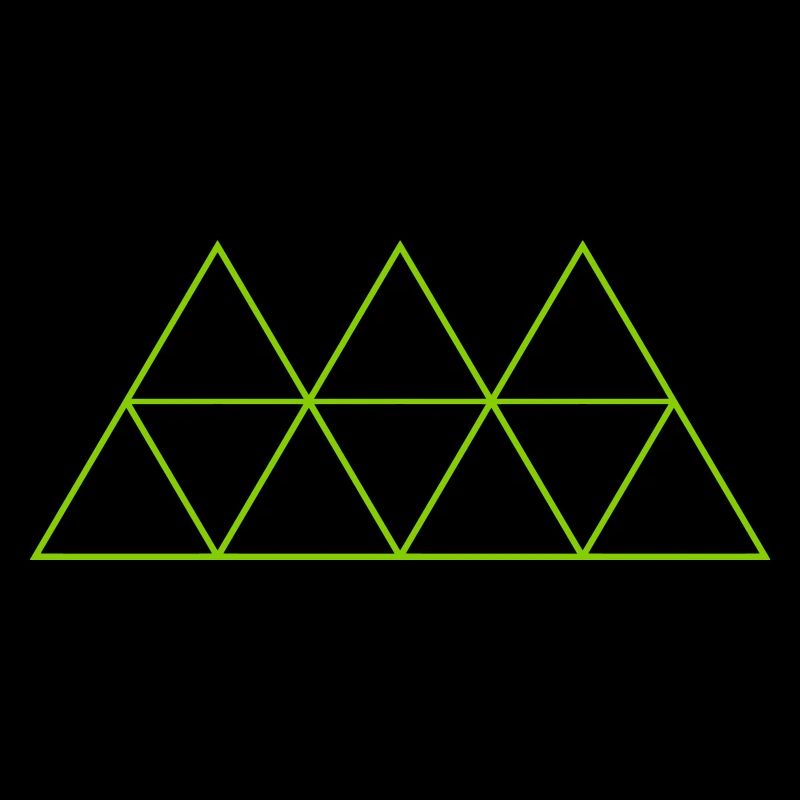 Géométrie Triangle Outlines conceptions rondes